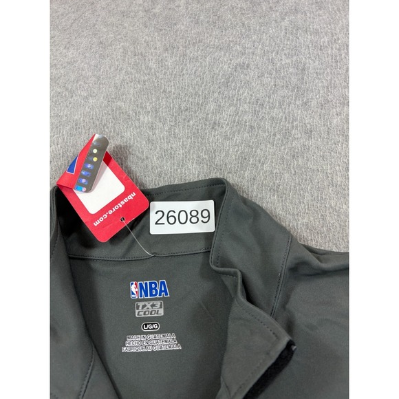 NWT Boston Celtics NBA Screened Logo 1/4 Zip Pullover (Men's‎ Large) Gray - Picture 4 of 12